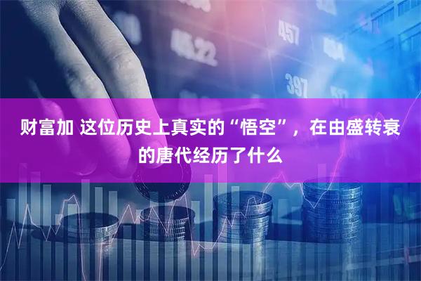 财富加 这位历史上真实的“悟空”，在由盛转衰的唐代经历了什么