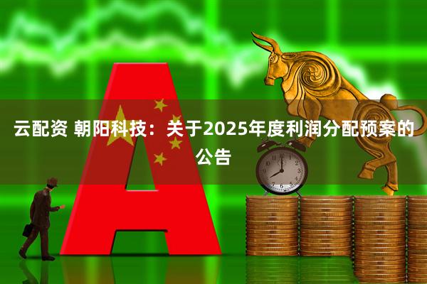 云配资 朝阳科技：关于2025年度利润分配预案的公告