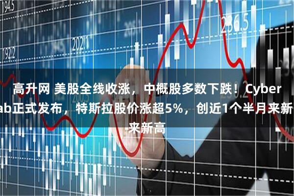 高升网 美股全线收涨，中概股多数下跌！Cybercab正式发布，特斯拉股价涨超5%，创近1个半月来新高